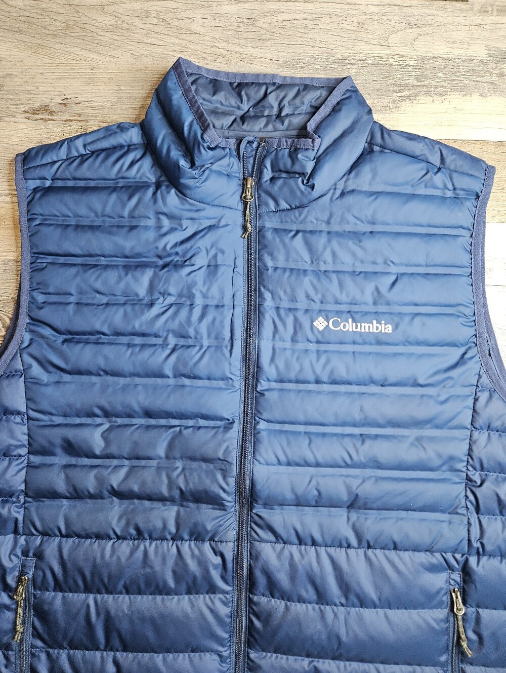 Columbia Men's Silver Falls Puffer Vest 660 Duck Down Navy Blue XL - Picture 3 of 11
